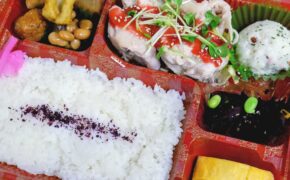 写真：ゆで鶏さっぱり梅ダレ弁当
